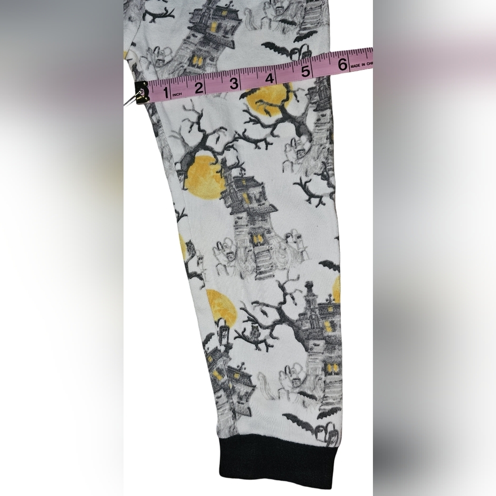 Burt’s Bees Kids Halloween PJ Set Haunted House Organic Cotton Unisex PJ Sz 3T - Picture 10 of 16